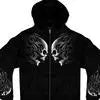 BOL Men's Skull Print Zipper Hoodie - Stylish Streetwear for Casual Outfits & Urban Fashion