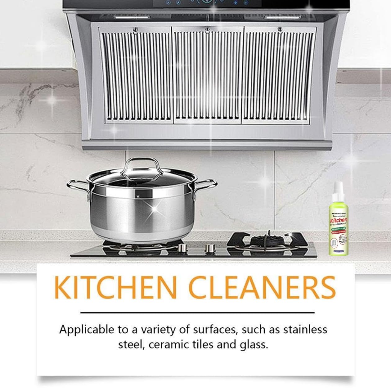 Multifunctional Concentrated Cleansing Lotion - High-Performance Kitchen & Bathroom Cleaner (110ml) | Perfect for Stain Removal, Grease Cutting & Surface Disinfection