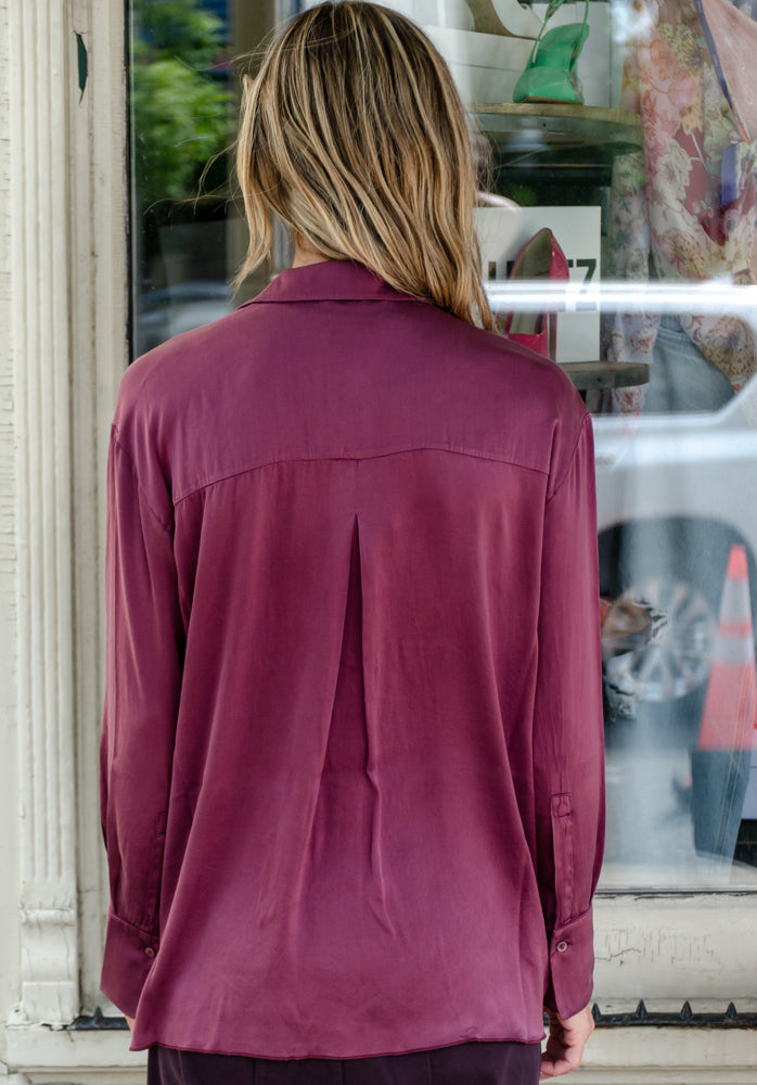 Elegant Wine Red Blouse for Women - Stylish & Comfortable Tops for Work, Party & Casual Wear