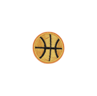 Basketball Iron-On Patches & Embroidered Icons - Customize Jerseys, Hats & Bags for Sports Fans & Teams