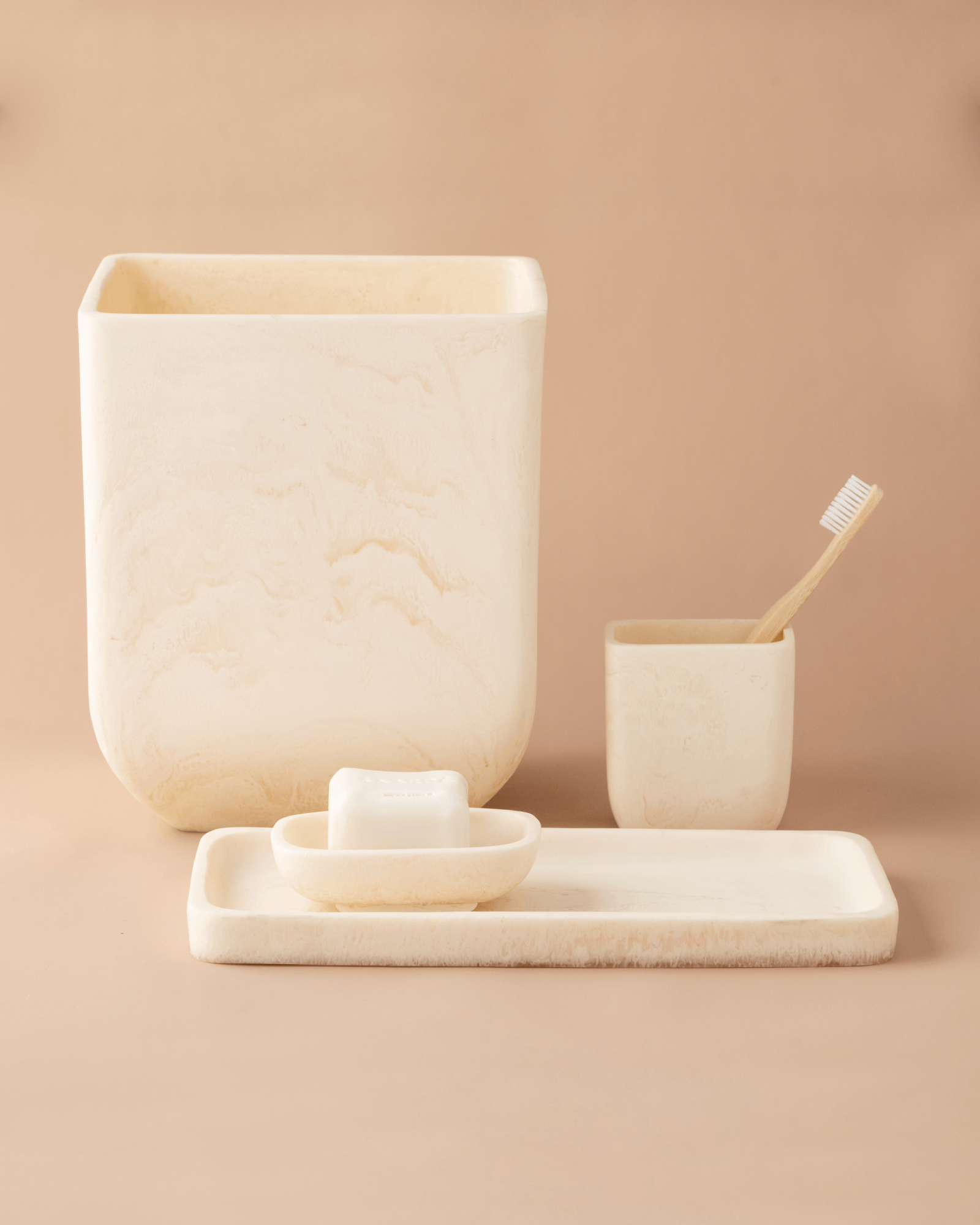 Flow Resin Bin & Planter - Marshmallow Style for Home Decor & DIY Projects | Perfect for Indoor Plants, Storage, and Creative Crafts