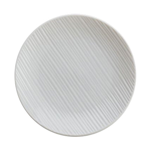 Alani 022404 Embossed Coupe Plate 6.75 Inch - Set of 24 Elegant Dinner Plates for Fine Dining & Special Occasions