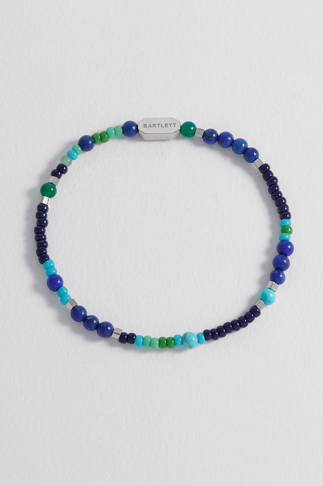 Stylish Men's Mixed Bead Stretch Bracelet - Adjustable Beaded Bracelet for Men - Fashionable Boho Accessory for Casual Wear, Gifts & Everyday Style