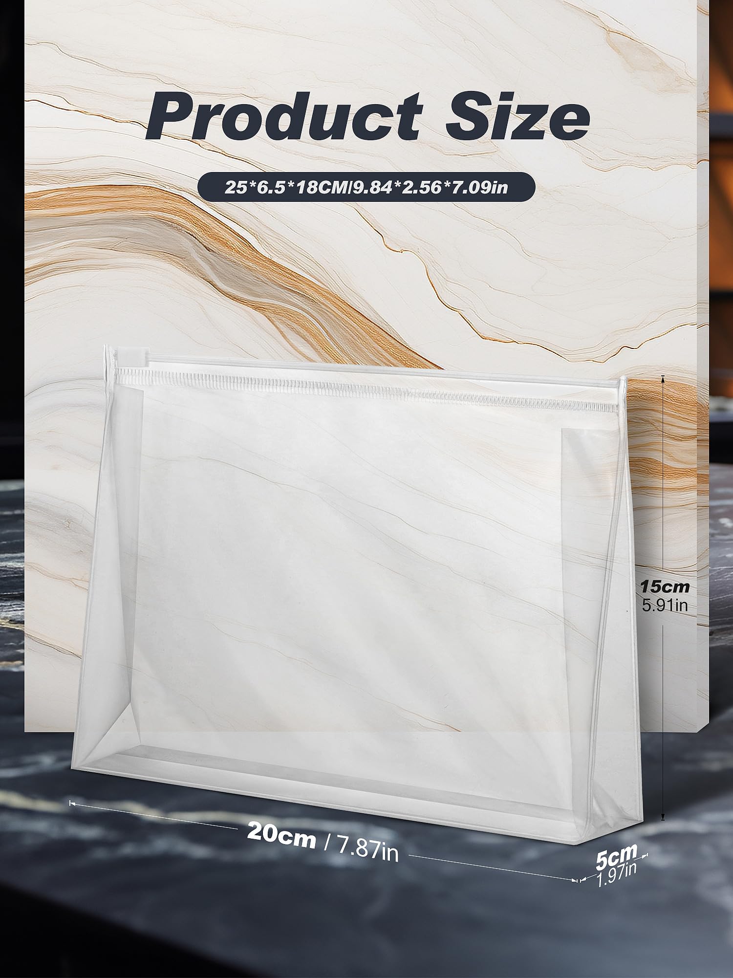 50-Pack Mini Clear PVC Makeup Bags - Waterproof Cosmetic Organizer Pouches with Zippers - Small Travel Toiletry Bags for Makeup, Jewelry & Accessories - Perfect for Travel, Gym, Daily Cosmetics Storage