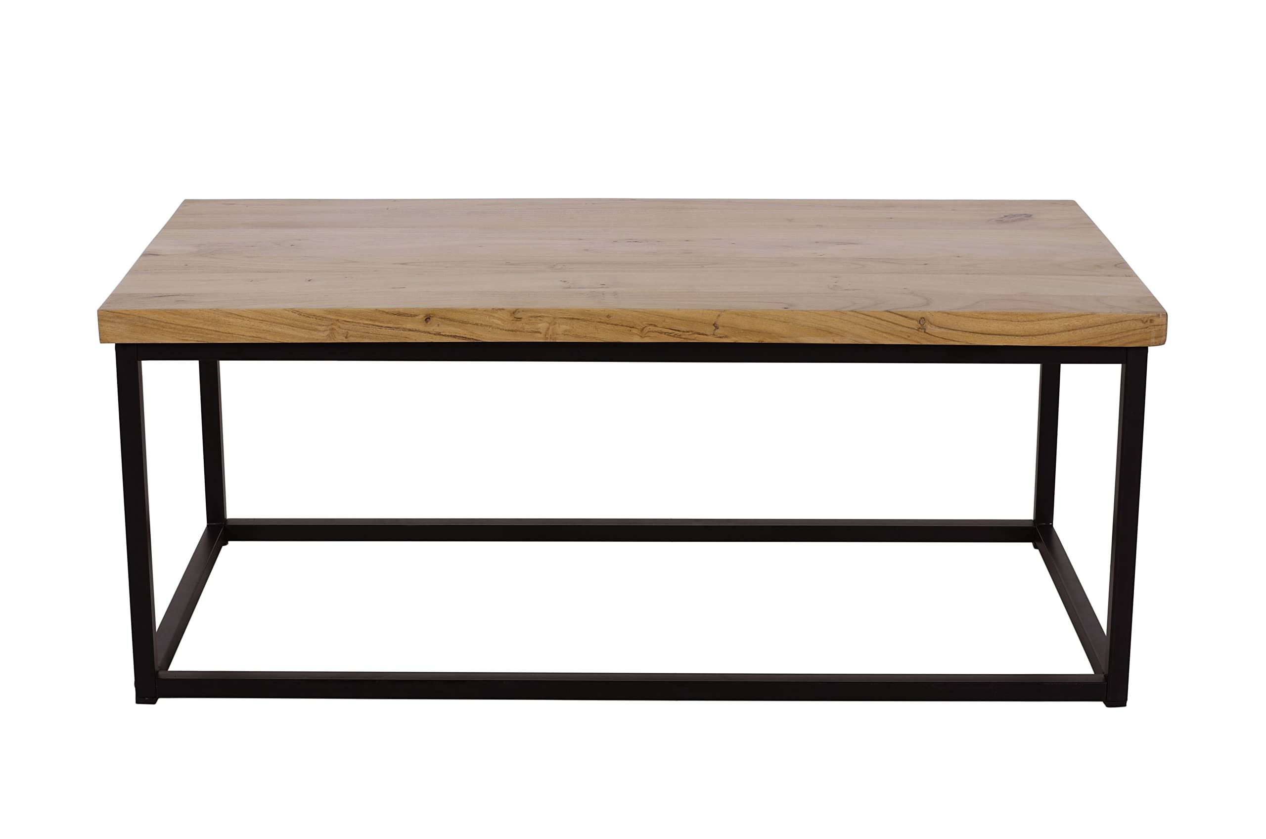 Modern Solid Wood Coffee Table - Mid-Century Style Living Room Furniture for Home & Office Decor