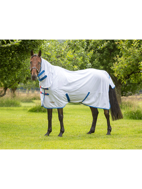 Shires Tempest Original Fly Combo Rug - Lightweight Horse Fly Sheet with UV Protection & Breathable Mesh - Perfect for Summer Riding, Pasture, and Trail Use