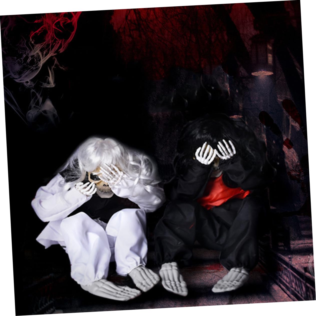 Scary Ghost Doll Toy for Halloween Decor & Party Props - Crying Girl Ghost