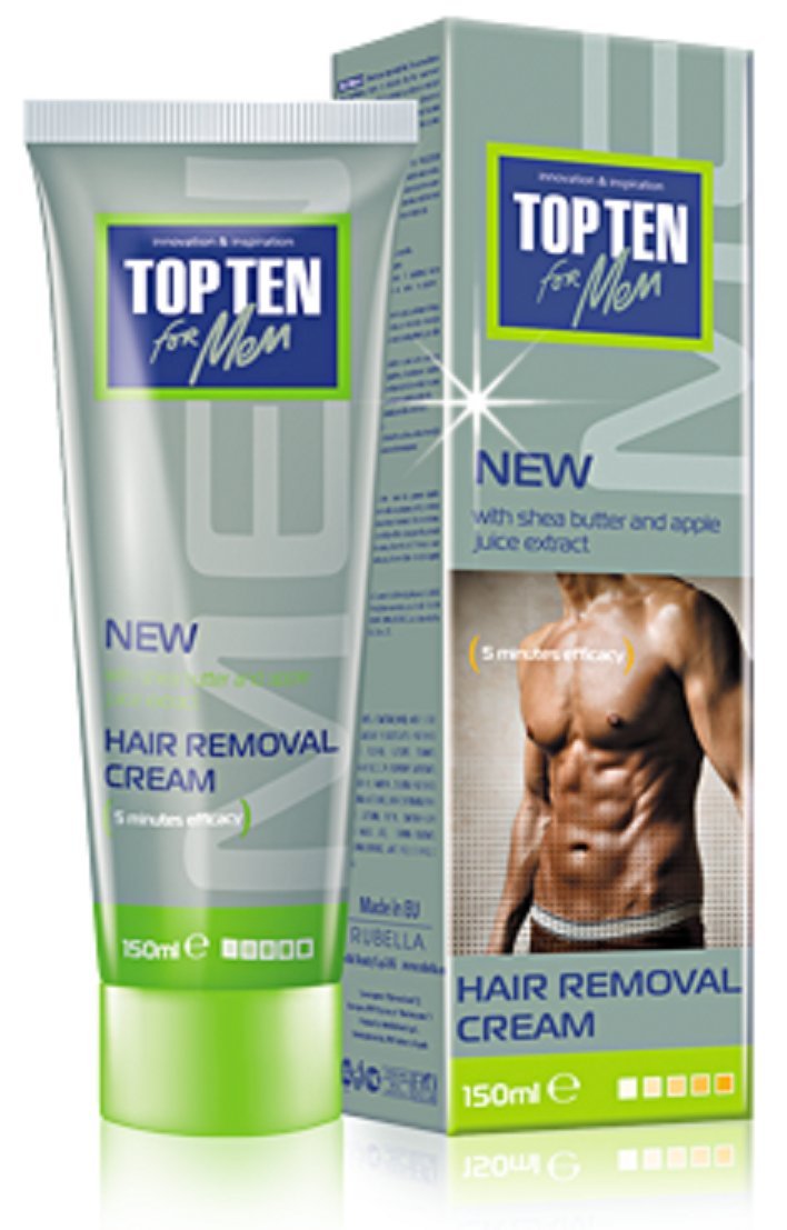 Top 10 Men's Hair Removal Cream with Shea Butter & Apple Extract - Paraben Free Depilatory for Smooth Skin - 150ml - Ideal for Chest, Back & Body Hair Removal at Home