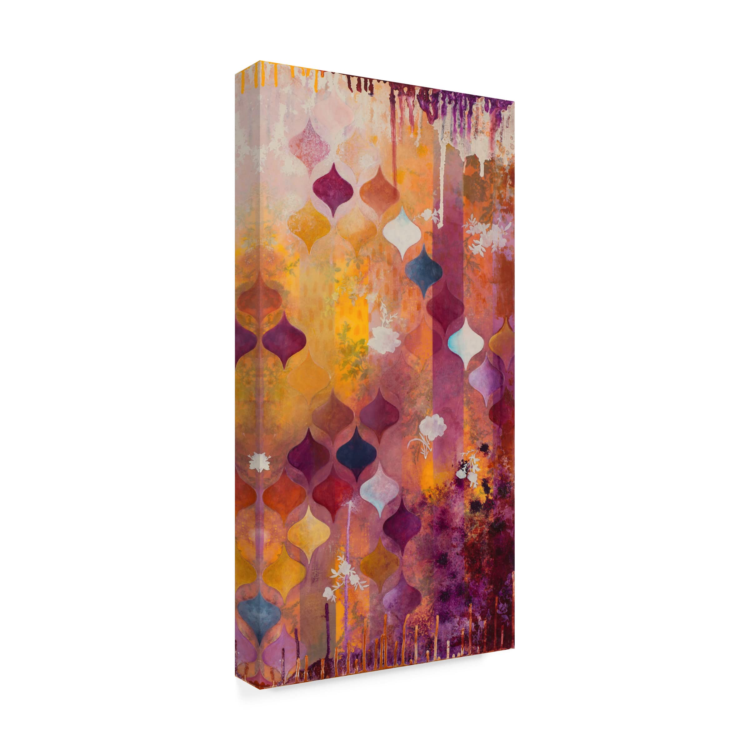 Heather Robinson 'Warm Ambition II' Canvas Wall Art Print - Modern Abstract Painting for Living Room, Bedroom & Office Decor