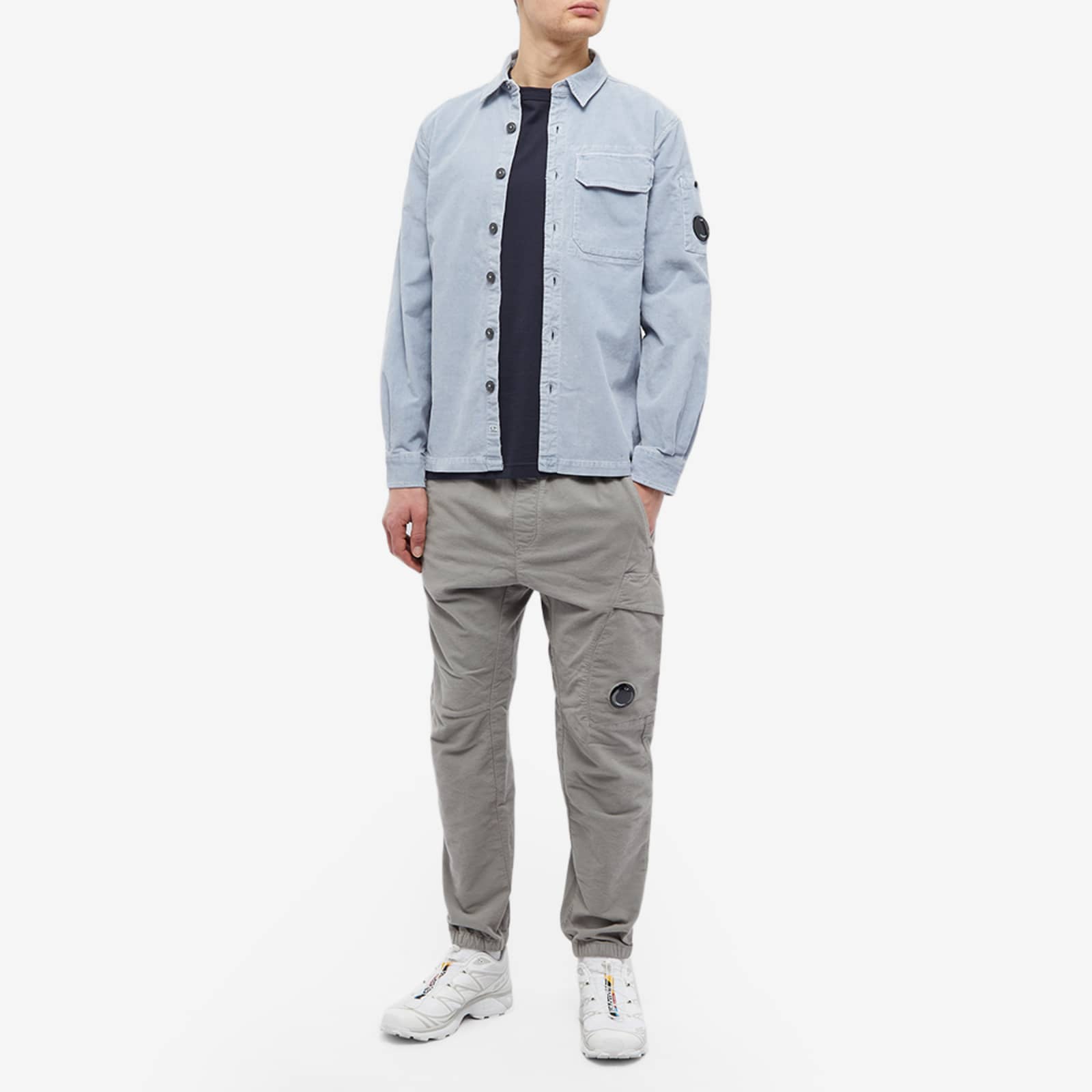 CP Company Cord Lens Overshirt - Stylish Men's Corduroy Shirt Jacket with Unique Lens Detail | Perfect for Casual Outfits, Streetwear & Layering in Fall/Winter