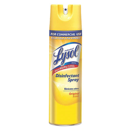 Lysol Disinfectant Spray, Original Scent - 12 Pack | Kills 99.9% of Germs & Viruses | For Home, Office & Travel Use | Eliminates Odors & Disinfects Surfaces