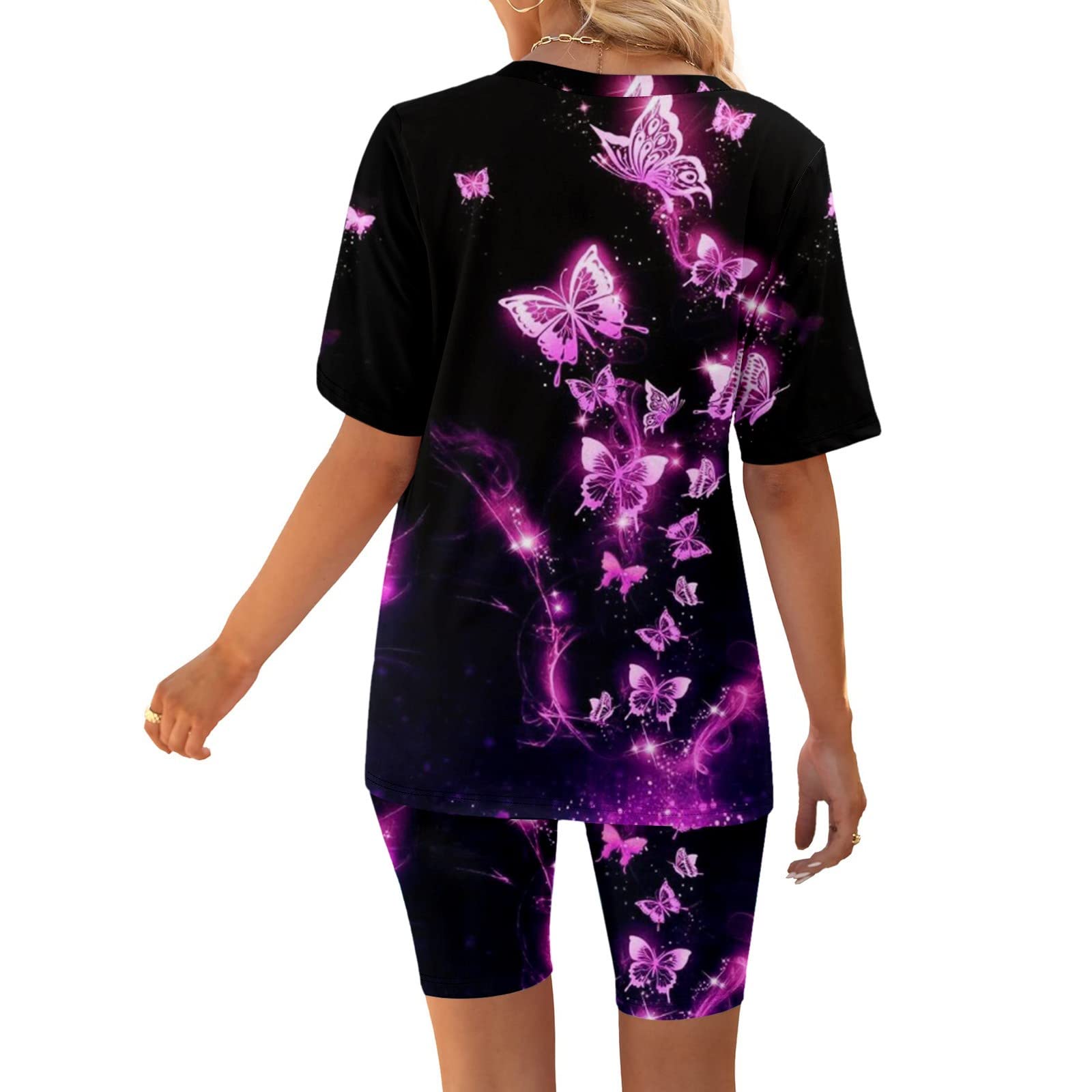 LCMTWX Women's Black Jacket & Top Set - 2 Piece Workout Outfit, Flared Leggings for Petite Women | Gym Clothes, Yoga Wear & Casual Athletic Apparel | Perfect for Fitness, Running & Daily Wear