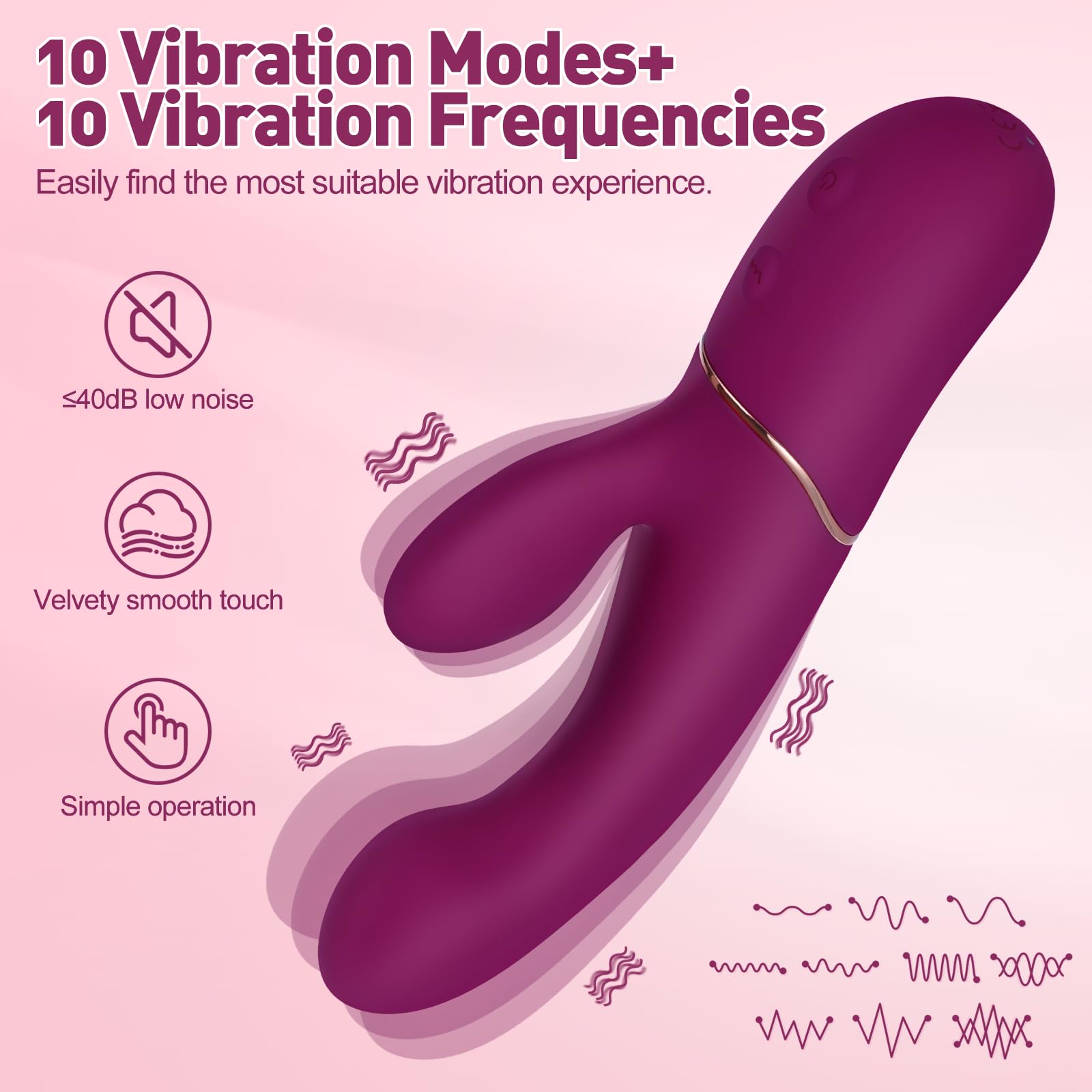 Best G Spot Vibrator for Women - Powerful Dual Motor Rabbit Dildo with Thick Clitoral Stimulator | Adult Sex Toy for Intense Pleasure | Perfect for Solo Play & Couples Foreplay