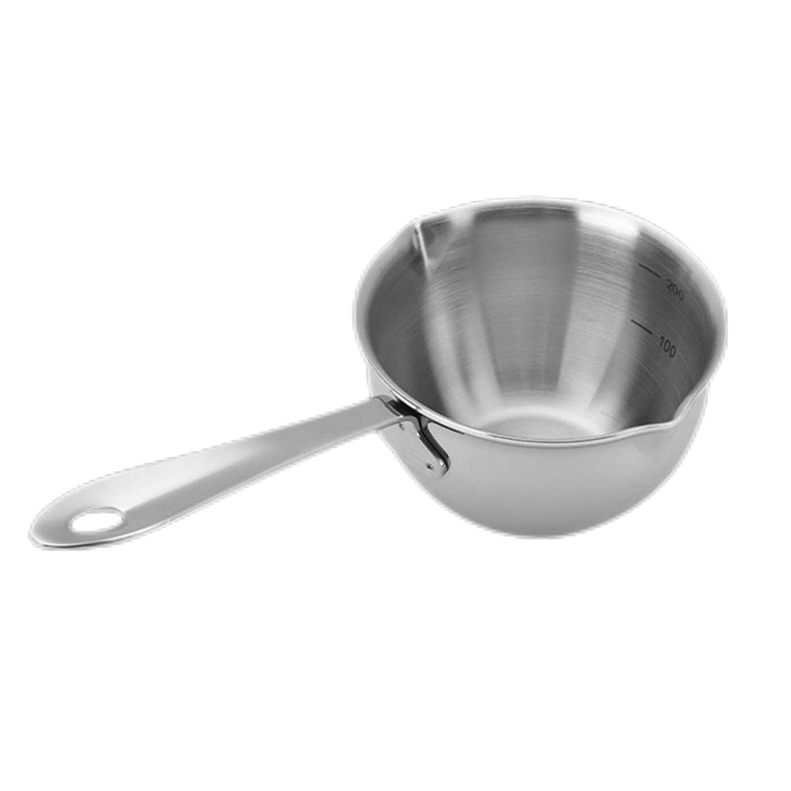 MagiDeal 304 Stainless Steel Small Soup Pot with Handle - Mini Saucepan for Cooking, Seasoning, Condiments - Perfect for Home, Restaurant & Kitchen Use - Large Size