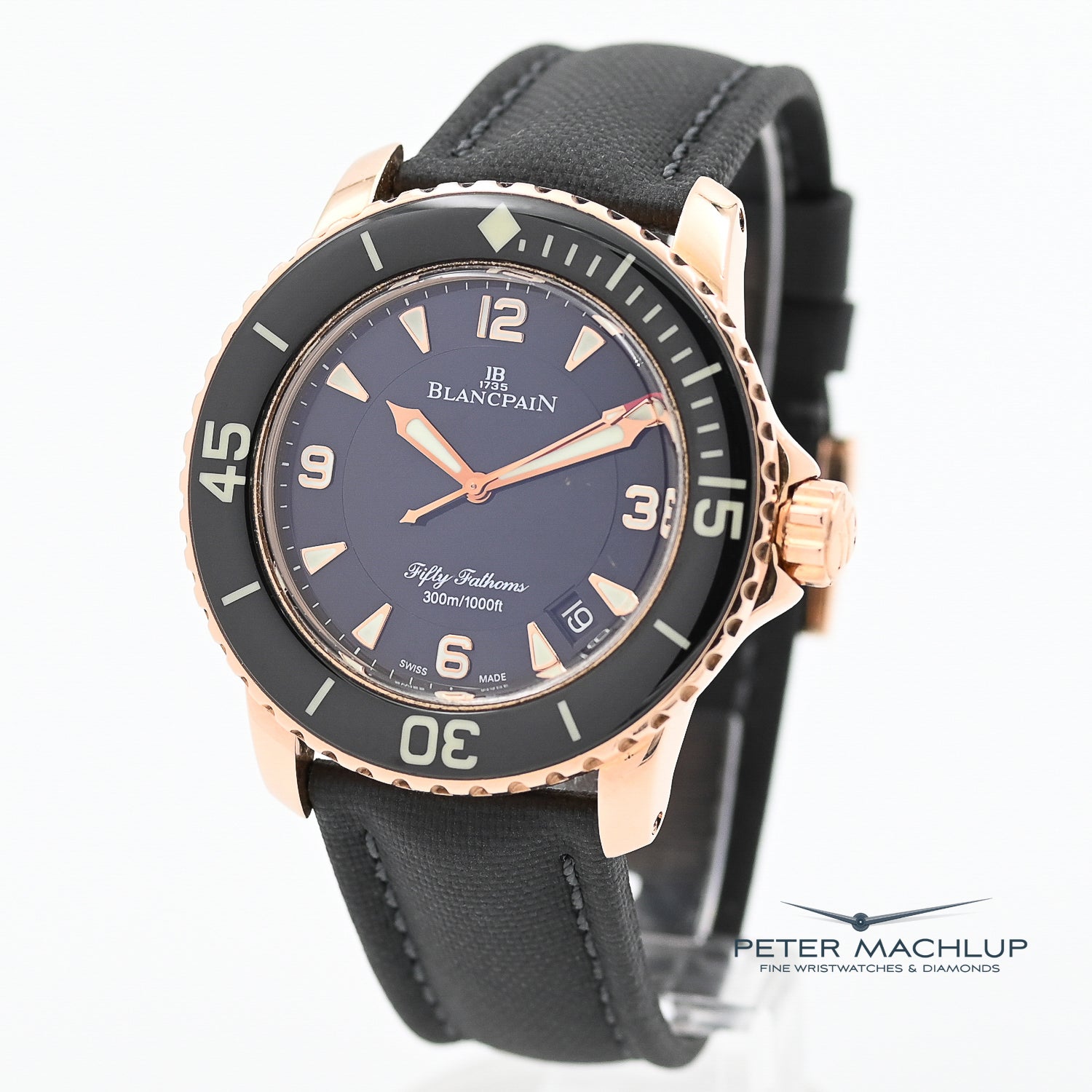 Blancpain Fifty Fathoms Automatic Diver Watch - Luxury Swiss Made Men's Wristwatch for Scuba Diving, Water Sports & Formal Occasions