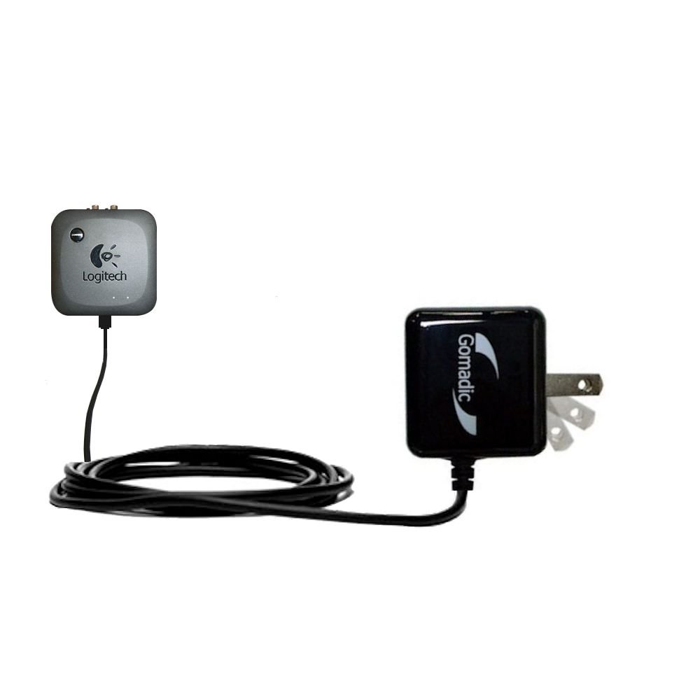 Logitech Wireless Speaker Adapter Fast Wall Charger | Gomadic TipExchange Technology | Powerful Home & Office Charging Solution | Perfect for Travel, Bedroom & Workspace