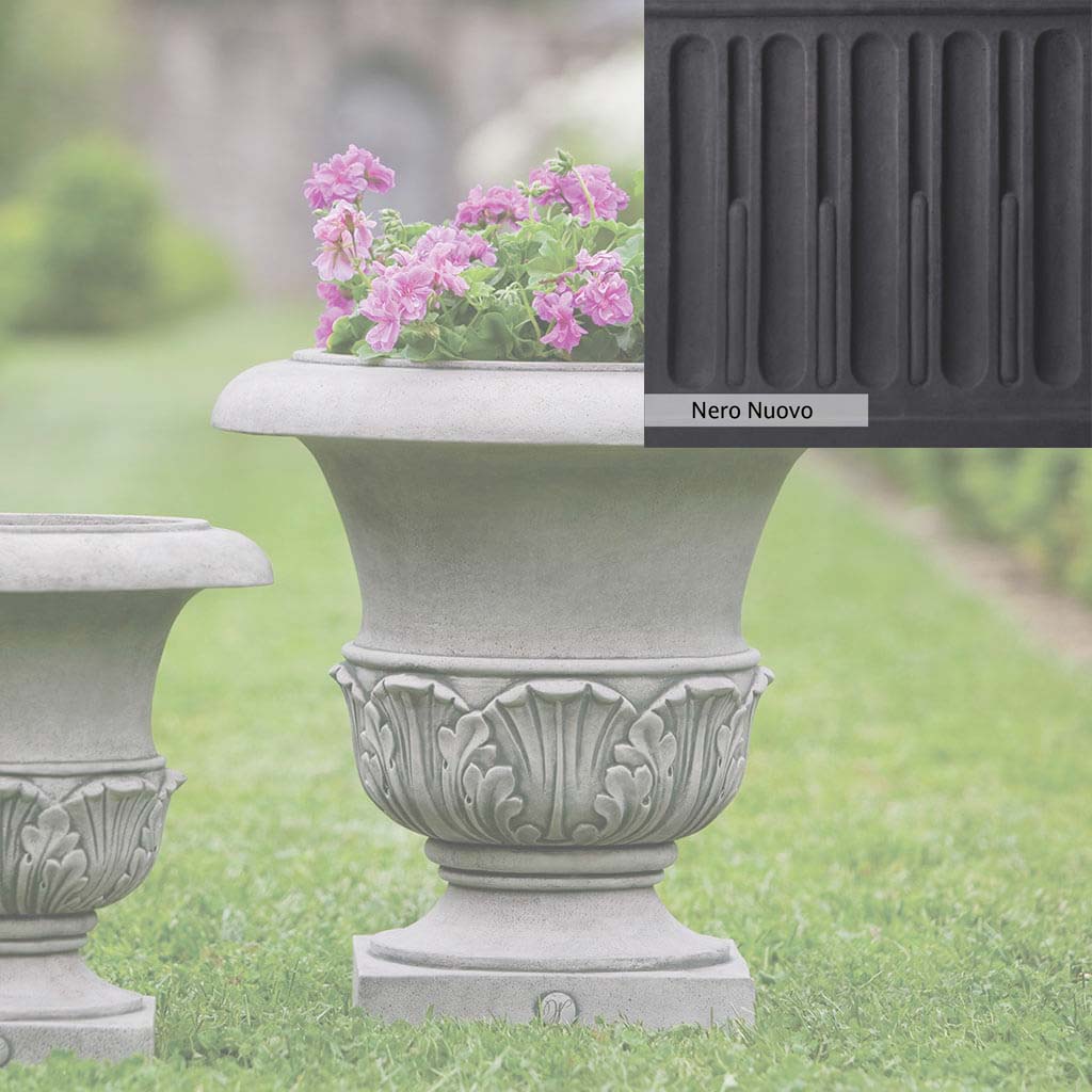 Campania International Williamsburg Acanthus Large Outdoor Planter - Classic Garden Decor for Patio, Porch, and Landscape Design