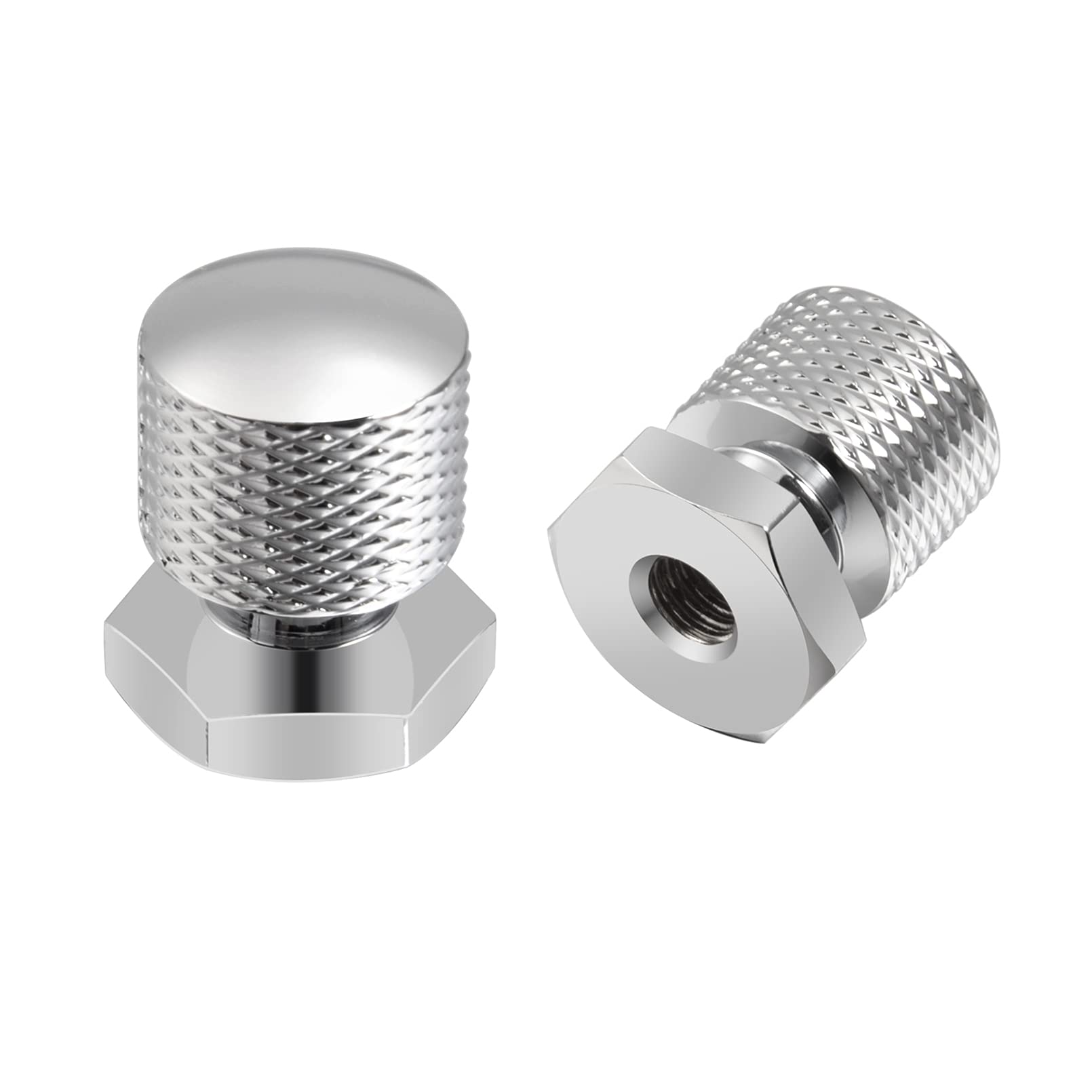 Benlari Chrome Solo Seat Mounting Nuts 1/4