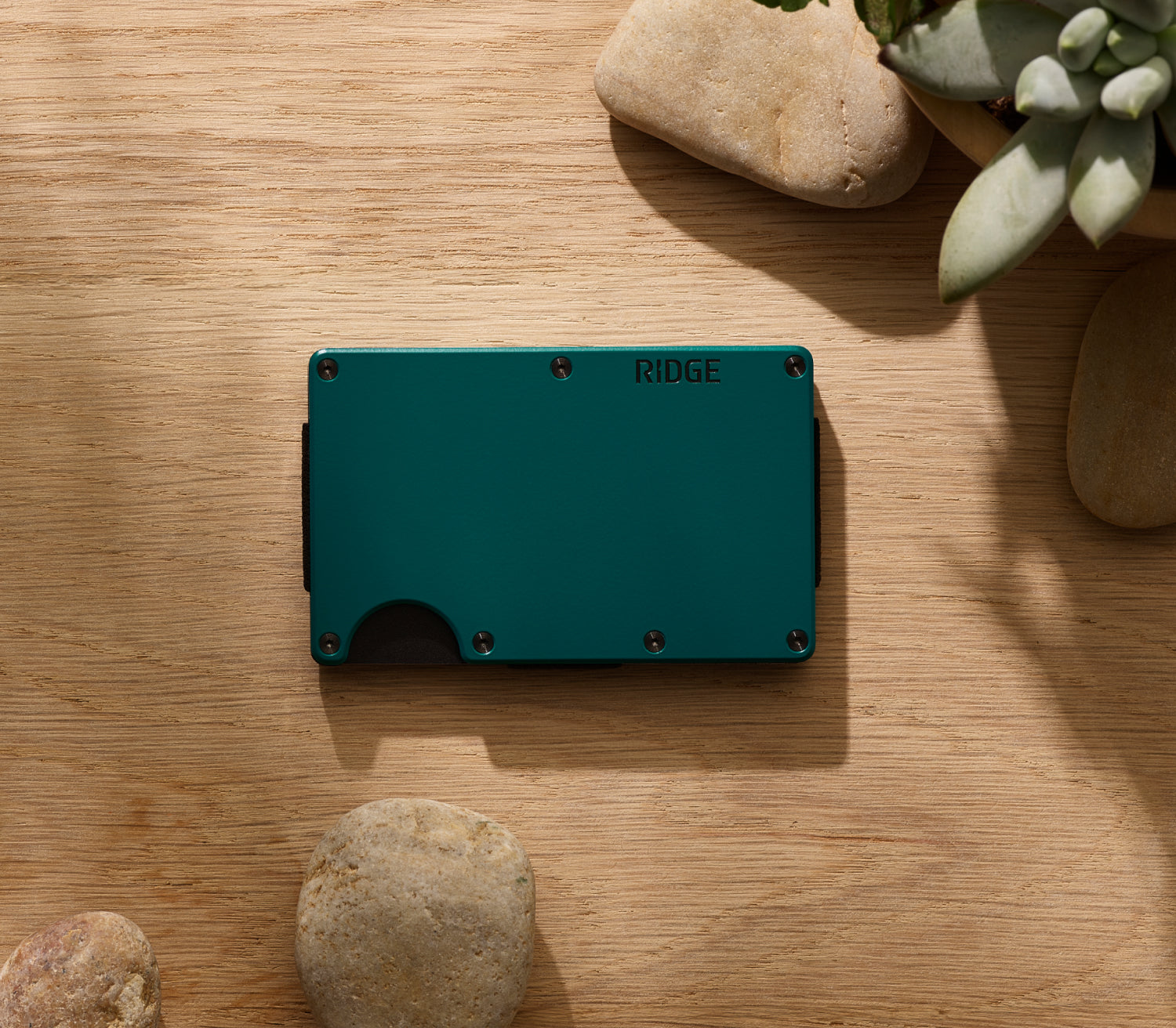 Ridge Wallet - Slim Minimalist RFID Blocking Front Pocket Wallet for Men - Agave Green | Perfect for Everyday Carry, Travel & Gifts