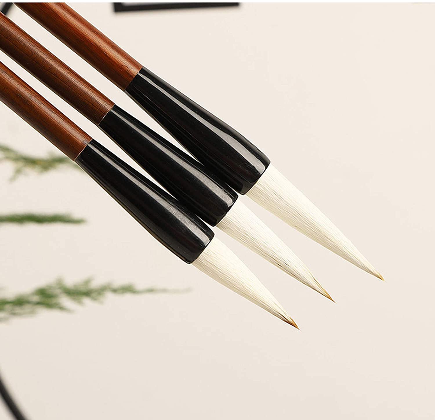 Premium Chinese Calligraphy Brush Set - Traditional Calligraphy Pens, Drawing Brushes for Beginners & Artists - Grey Ink Writing Brush Kit for Asian Art, Hand Lettering & Home Decor