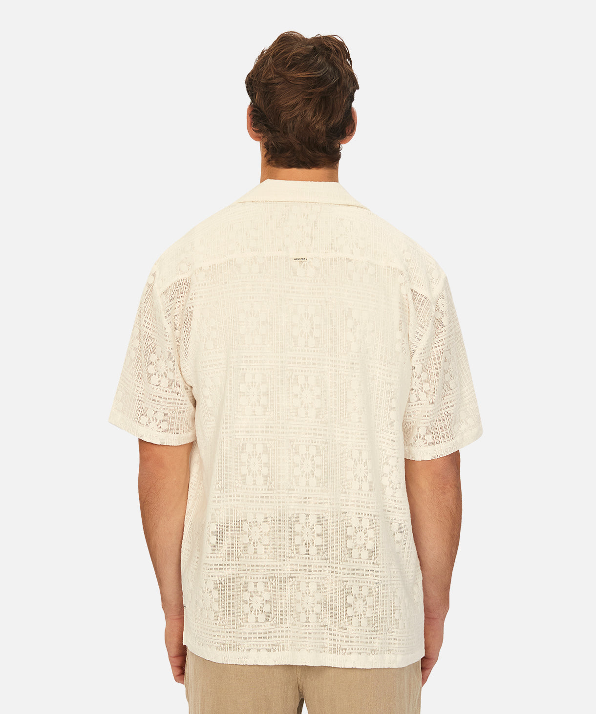 Premium Macedo Short Sleeve Shirt for Men - Soft Cotton Crew Neck T-Shirt in Cream - Perfect for Casual Wear, Summer Outfits & Everyday Comfort