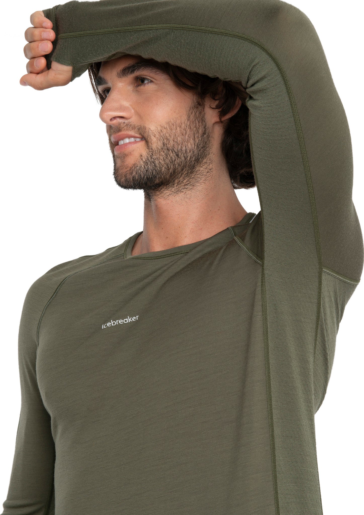 200 ZoneKnit Long Sleeve Crewneck Base Layer Top for Men - Moisture Wicking Thermal Shirt for Cold Weather, Hiking & Outdoor Activities