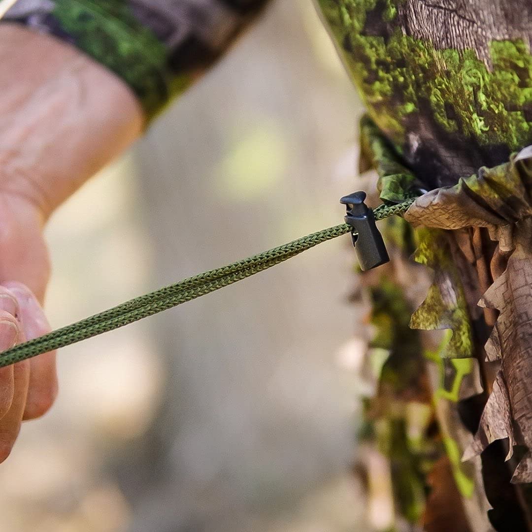 **Men's Leafy Camo Hunting Suit - Lightweight & Durable Ghillie Suit for Deer Hunting, Turkey Hunting, and Outdoor Adventures**