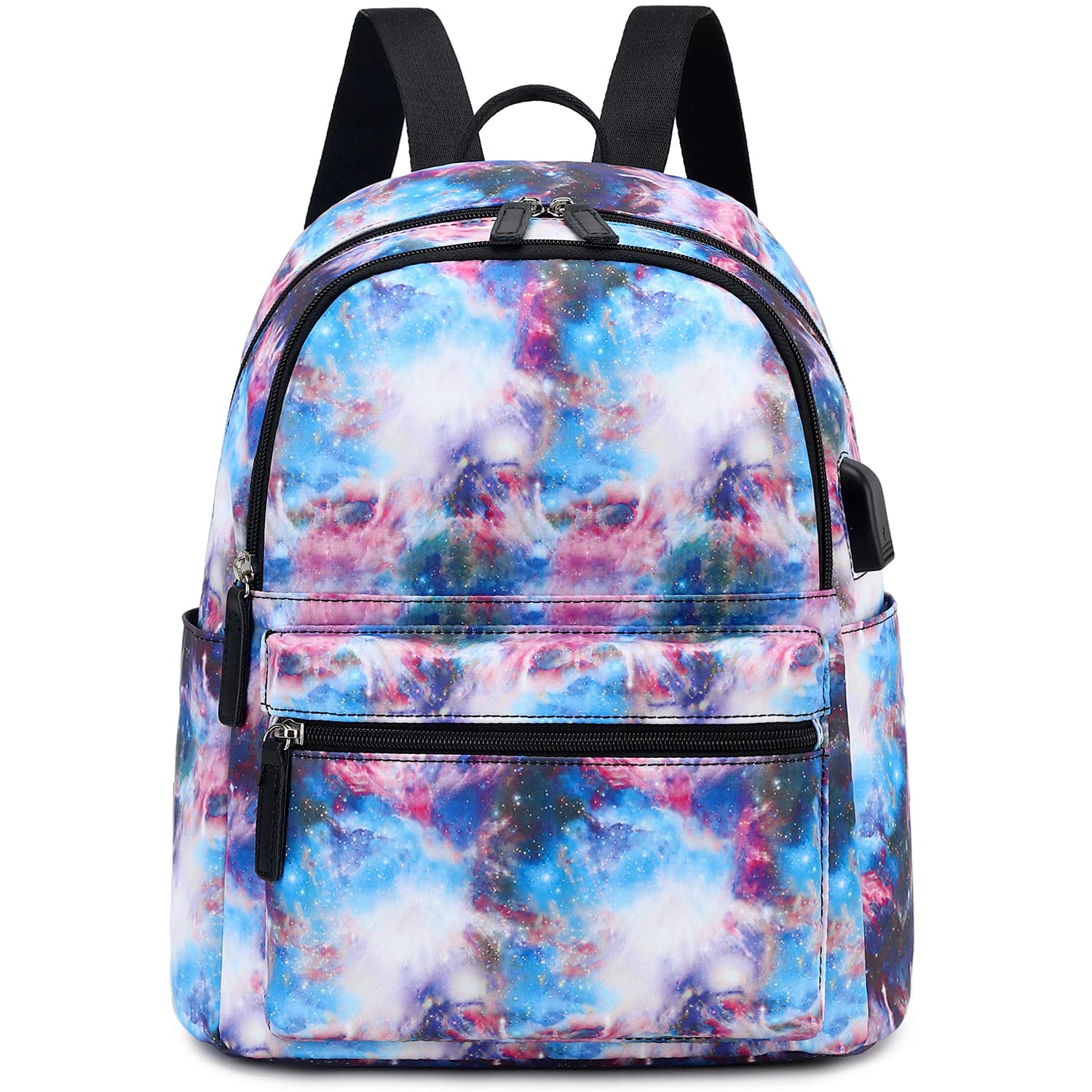 Mini Backpack Purse for Women & Girls - Small Travel Backpack for Teens, Lightweight Casual Daypack (Galaxy Print) - Perfect for School, Travel, and Everyday Use