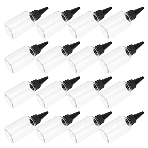 OSALADI 20pcs 50ml Empty Squeeze Dropper Bottles - Essential Oil Dispenser, Refillable Liquid Containers with Caps - Perfect for DIY Perfume, Makeup, Skincare & Aromatherapy at Home or Salon