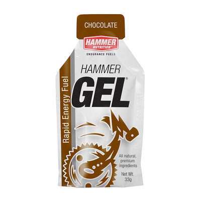 Hammer Energy Gel 33g - Chocolate Flavor | Fast-Acting Sports Nutrition for Runners, Cyclists & Athletes | Pre-Workout & Endurance Fuel