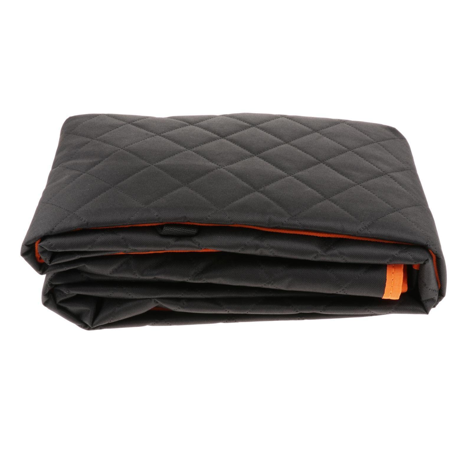 Enakshi Waterproof Pet Car Seat Cover for Dogs & Cats - Non-Slip Back Seat Protector with Orange Trim | Durable Dog Car Mat for SUV, Sedan, Truck | Perfect for Travel, Vet Visits & Daily Commutes