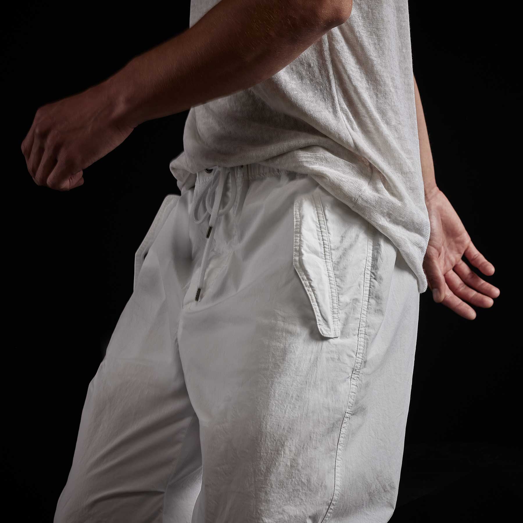 White Parachute Flight Pants - Lightweight & Durable Skydiving Trousers for Men & Women | Perfect for Aerial Sports, Base Jumping & Outdoor Adventures