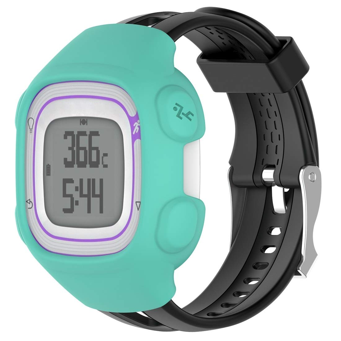 Durable Silicone Protective Case for Garmin Forerunner 10/15 Smartwatch - Shockproof & Scratch-Resistant Watch Cover Accessories - Perfect for Running, Workouts & Outdoor Activities