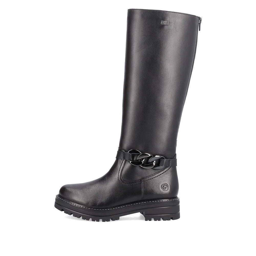 Rieker D2282 Black Women's Comfortable Casual Shoes for Walking, Work & Everyday Wear