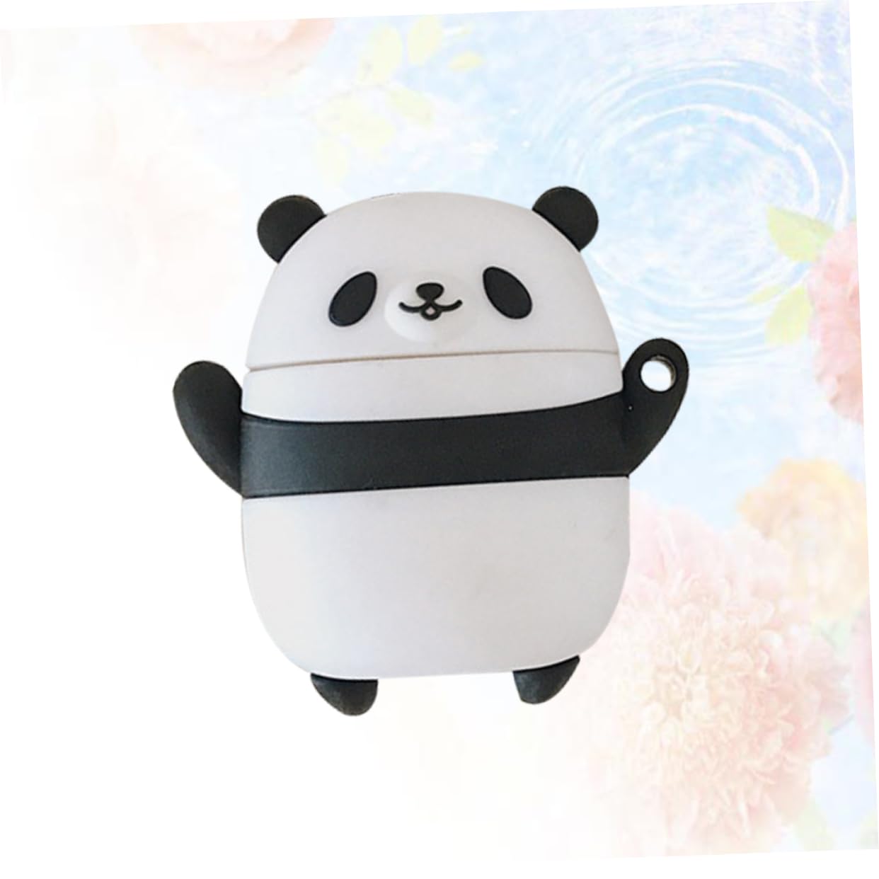 HOMSFOU 2 Pack Panda-Shaped Silicone Earphone Protective Case - Durable Headset Storage Pouch for AirPods, Earbuds | Perfect for Travel, Gym & Daily Use