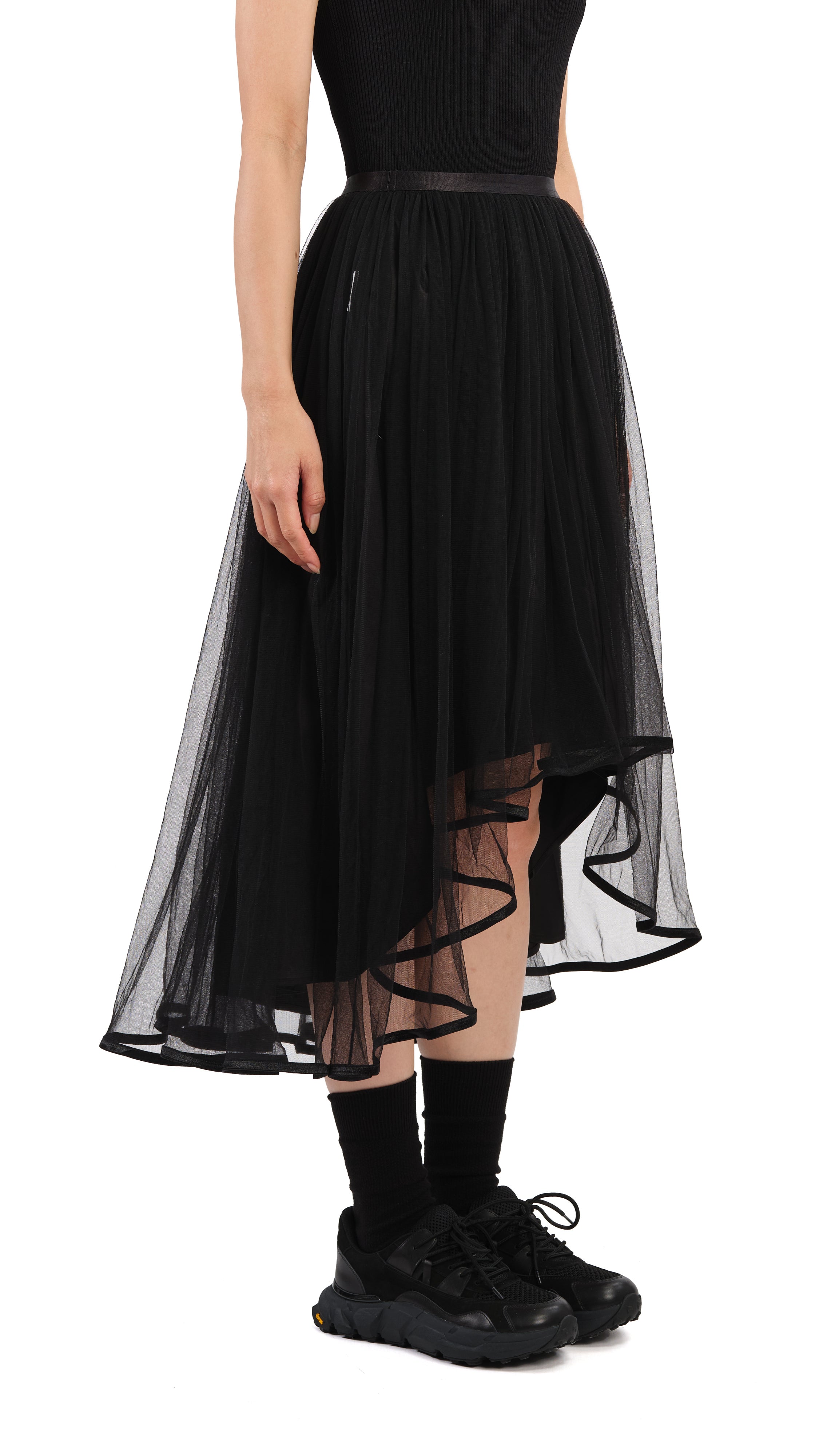 Breathable Volume Mesh Skirt for Women - Lightweight & Flowy Summer Skirt for Casual Wear, Beach, and Outdoor Activities