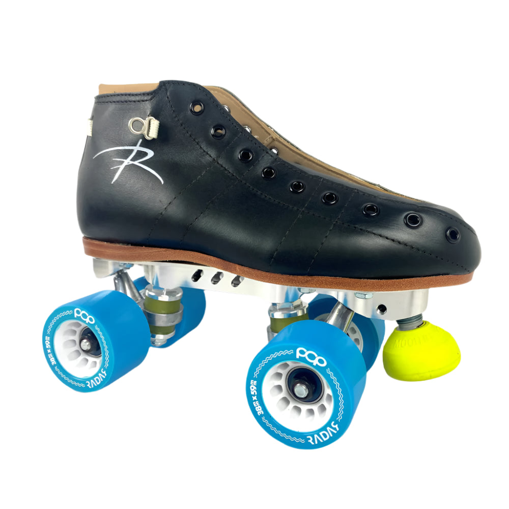 Riedell Torch Quad Roller Skates Package - B/AA Fit for Women & Men - Perfect for Indoor & Outdoor Skating, Rink, Park, and Derby