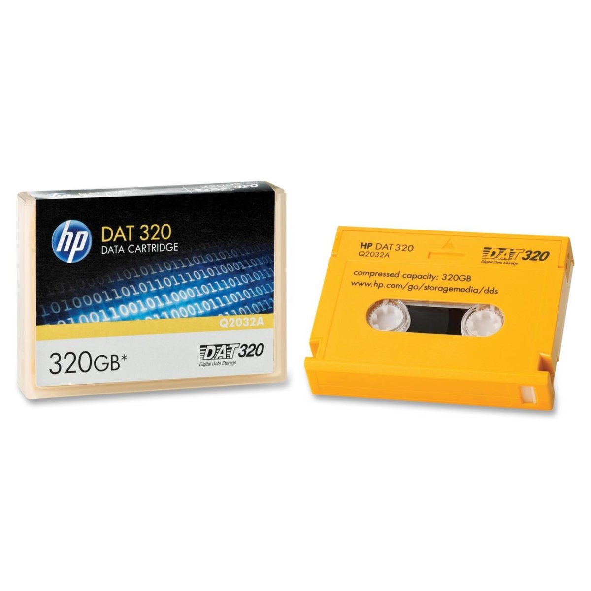 HP Q2032A New Sealed DAT320 4mm 320GB Data Storage Tape Cartridge - Reliable Backup Solution for Servers, Archives & Data Recovery