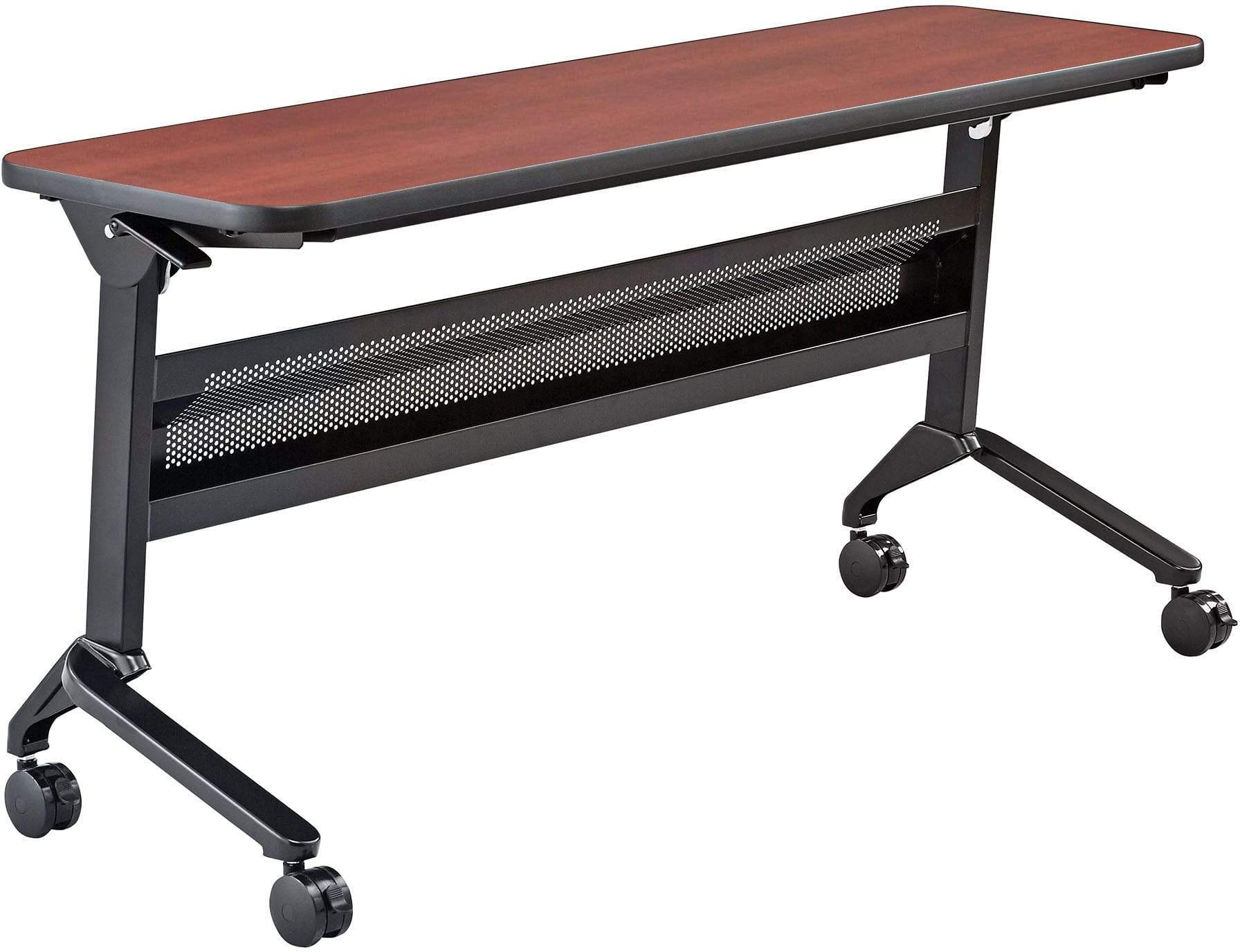 Safco Flip N Go 18 x 60 Inch Rectangular Training Table - Portable Folding Conference Table for Office, Classroom & Meetings [LF1860T] - Perfect for Training Sessions, Workshops & Collaborative Workspaces