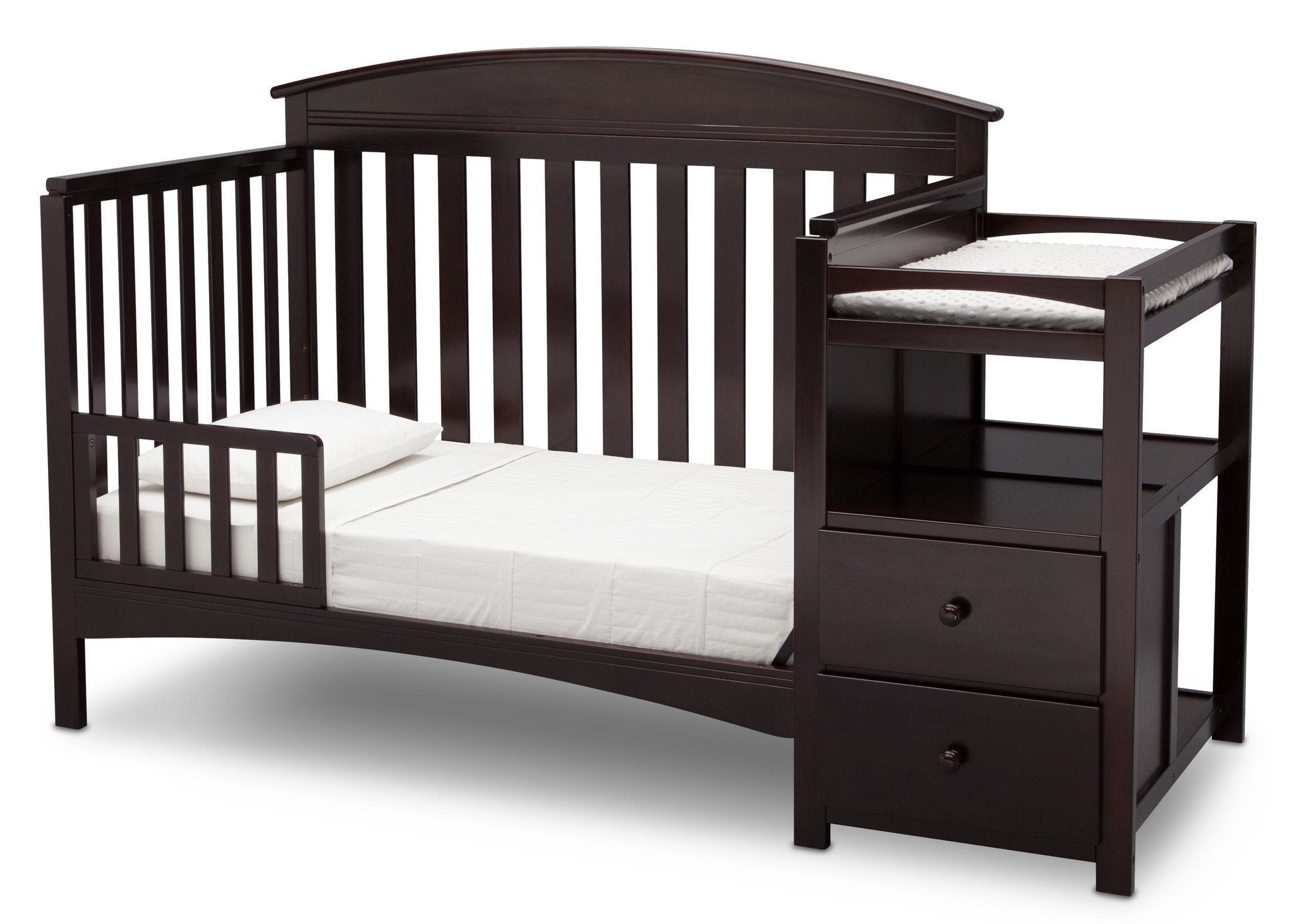 Abby Baby Crib with Changing Table - Convertible Nursery Furniture for Newborns & Toddlers - Perfect for Small Spaces & Modern Nurseries