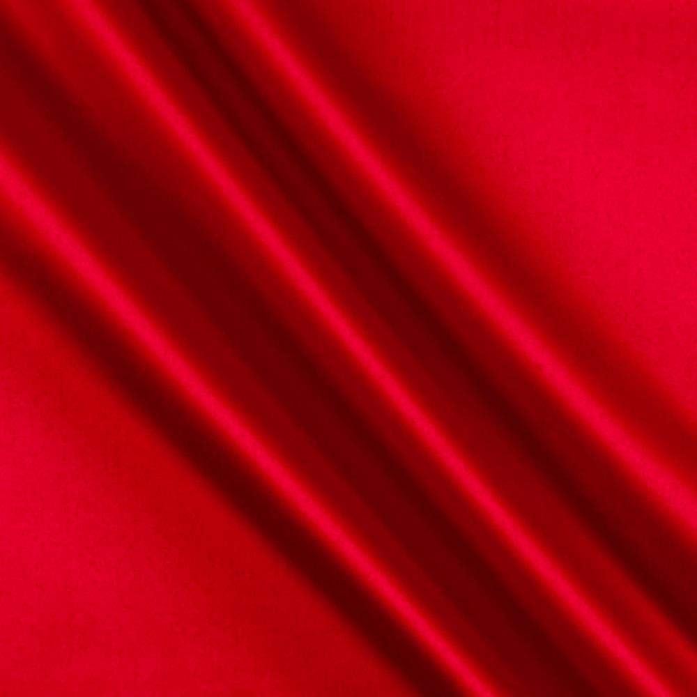Stretch L'Amour Satin Red Fabric by the Yard - Premium Stretchy Satin Material for Dresses, Lingerie & DIY Sewing Projects | Perfect for Evening Gowns, Bridal Wear & Home Decor