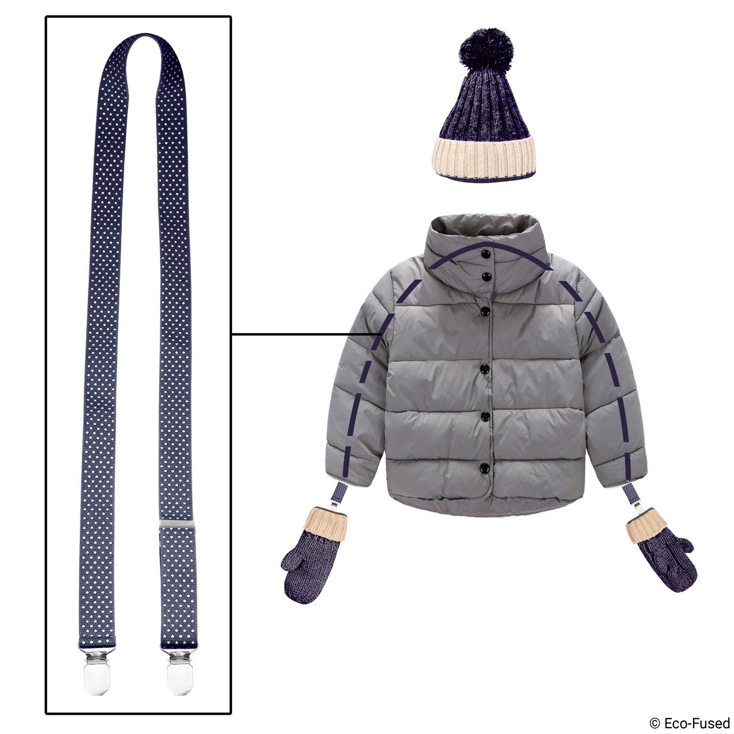 Eco-Friendly Mitten Clips and Hat Clips - Secure Attachment for Gloves, Mittens & Beanies - Never Lose Winter Accessories Again - Perfect for Kids, Babies & Outdoor Activities