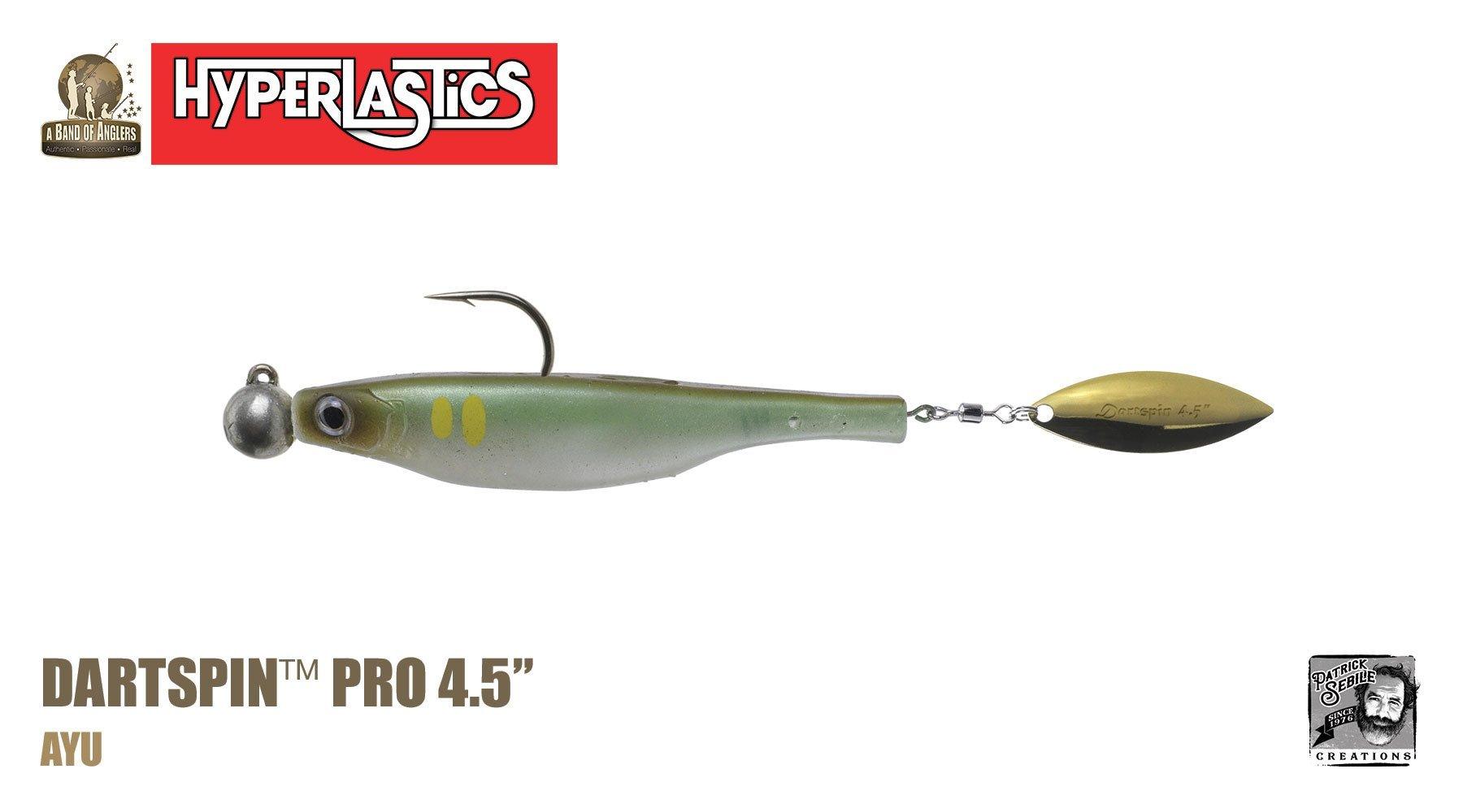 Hyperlastics Dartspin Pro Fishing Lures with Rigged Jighead - Premium Soft Plastic Baits for Bass, Walleye & Freshwater Fishing | Ideal for Casting, Trolling & Jigging Techniques
