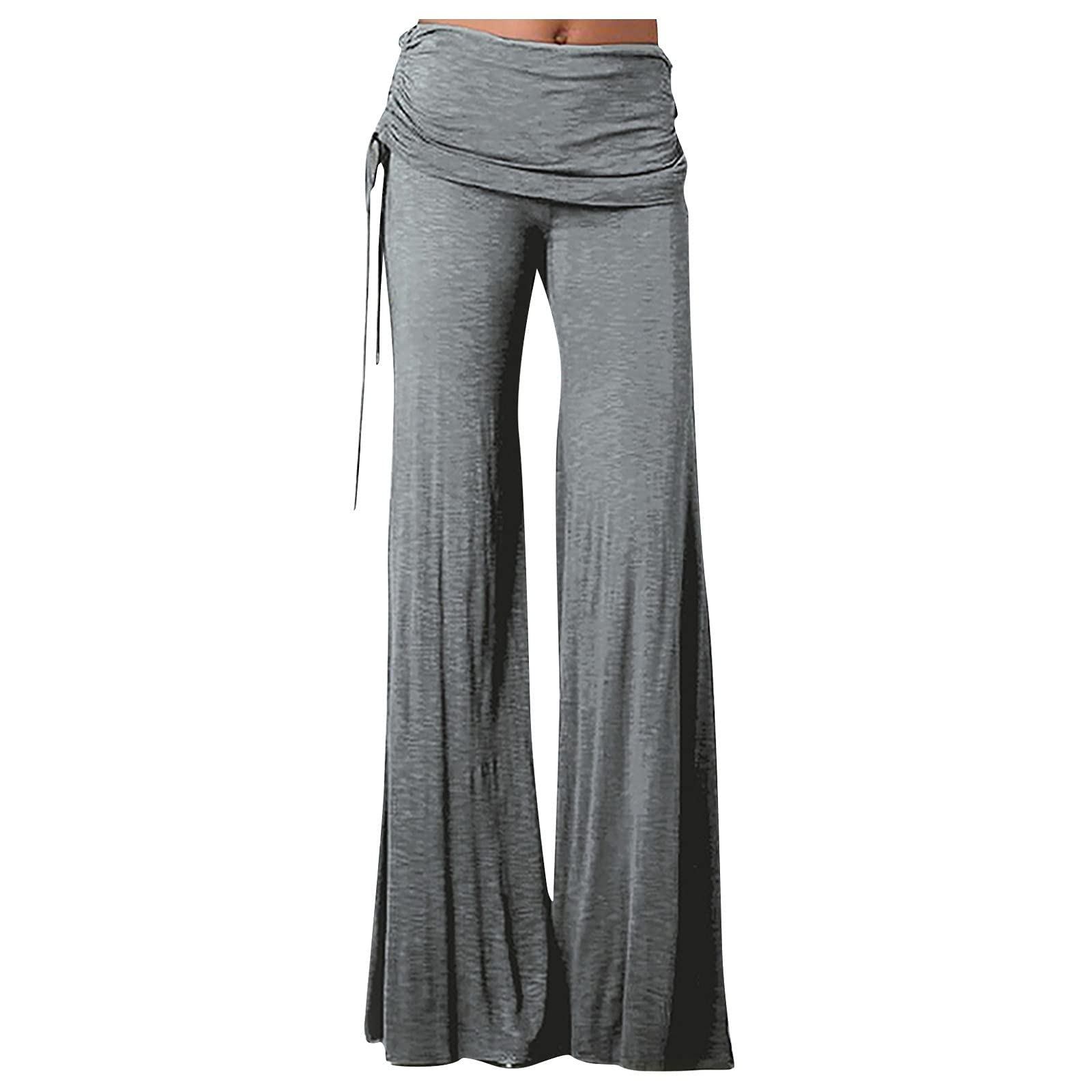 SMIDOW Women's Flare Leggings - High Waisted Bell Bottom Yoga Pants, Stretchy Spandex Workout Clothes for Dance, Fitness & Lounge Wear | Perfect for Yoga, Pilates, 70s Retro Style & Casual Outfits