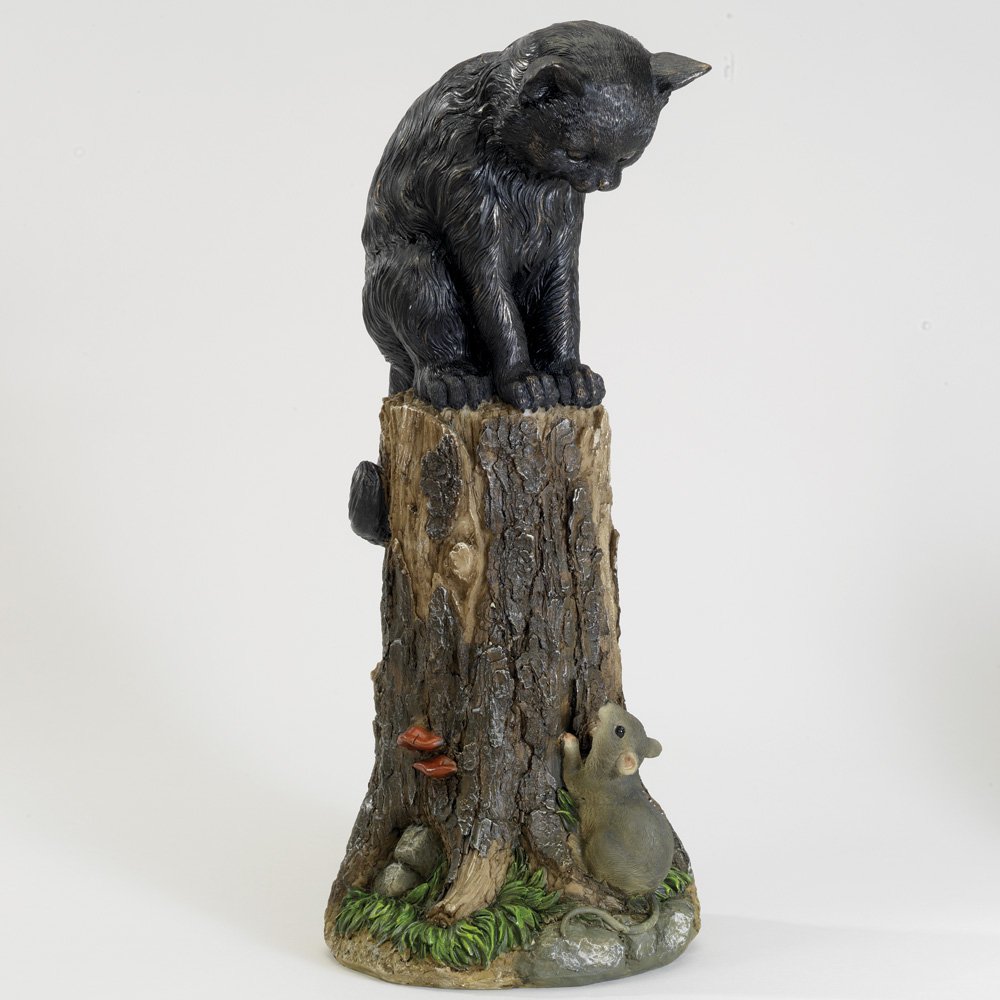 Cat & Mouse Garden Statue - 17