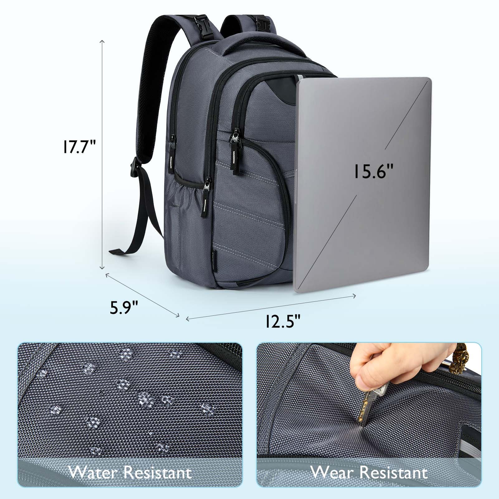 Mommore Dad Diaper Backpack - Large Waterproof 1680D Nylon Baby Bag with Insulated Pockets & Laptop Compartment | Perfect for Travel, Work & Parenting | Fits Luggage & Stroller Straps