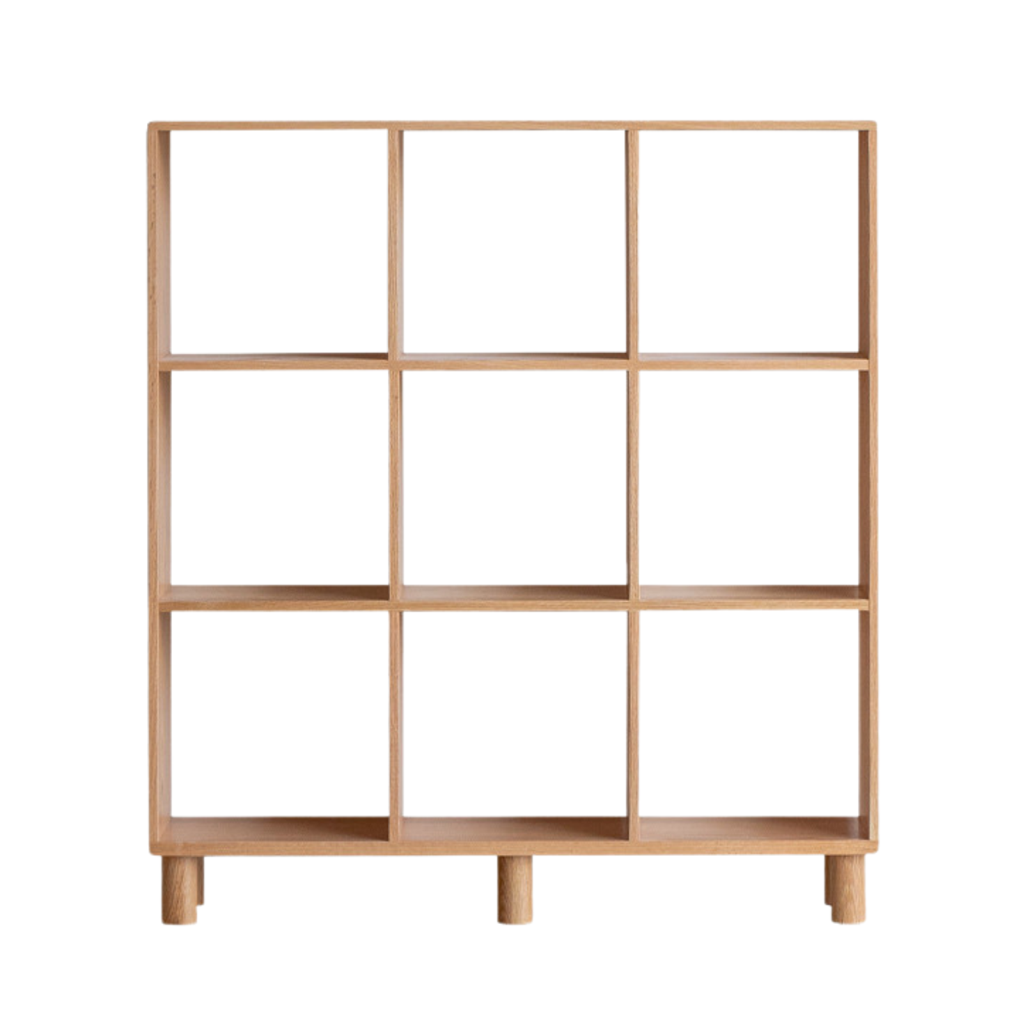 40.2x9.1x45.1 inch / 102x23x114.5 сm / Natural Wood Color / Oak Bookshelf