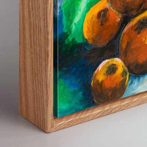 Light Brown 18x36 Canvas Floating Frame - 1-1/4 Inch Deep Picture Frame for Wall Art, Finished Canvas Paintings & Home Decor | Perfect for Living Room, Bedroom & Office Wall Display