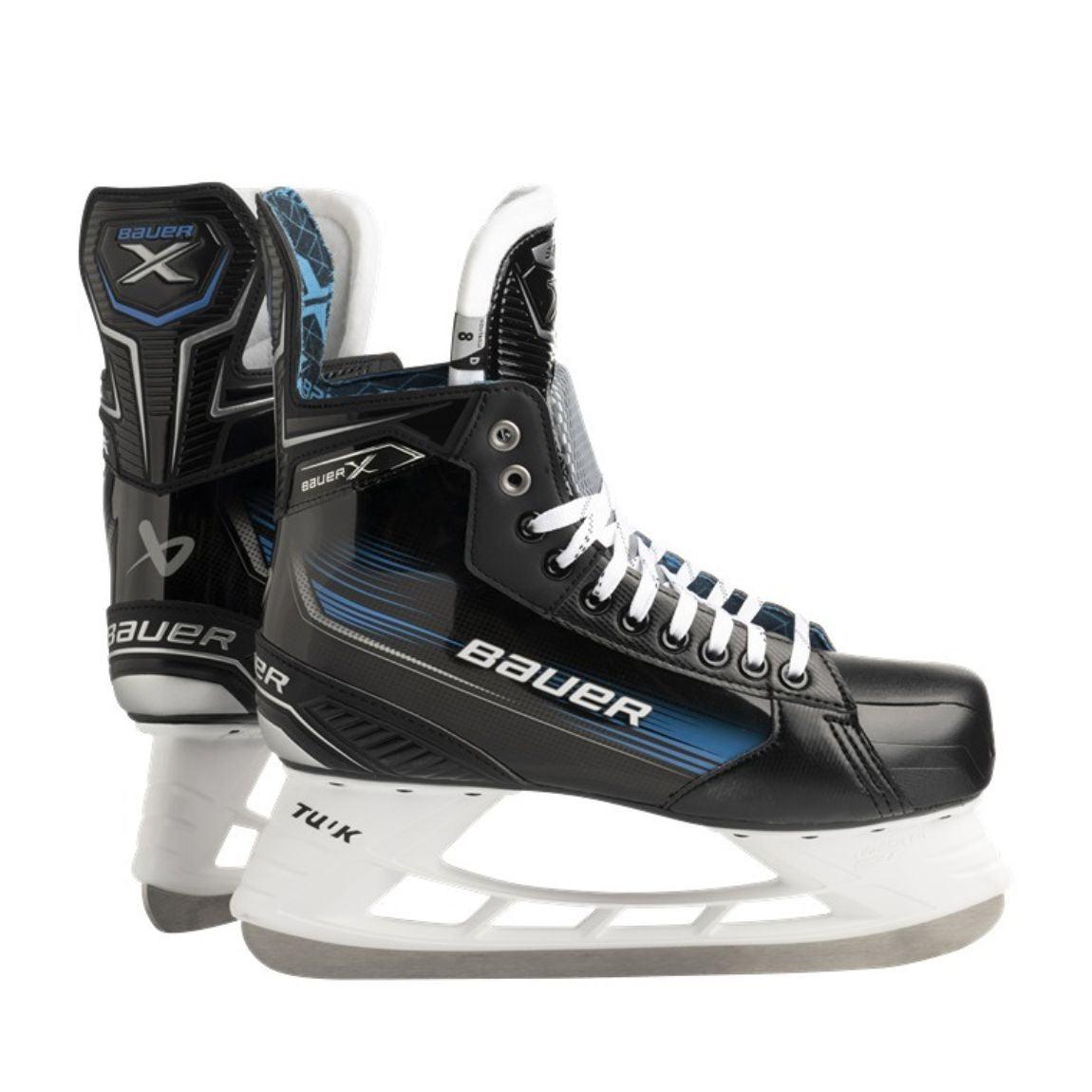 Bauer X Hockey Skates for Senior Players - Professional Ice Skating Shoes for Men & Women - Perfect for Hockey Games, Training, and Recreational Ice Skating