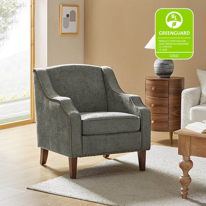 Phorcynis Upholstered Armchair - Modern Comfortable Lounge Chair for Living Room, Bedroom & Office - Perfect for Relaxing, Reading & Working
